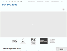 Tablet Screenshot of highlandfunds.com